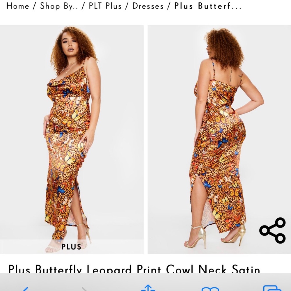 Cow neck dress